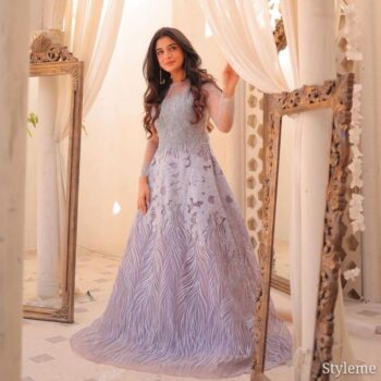 Latest Heavy Wedding Embroidered Unstitched Dress