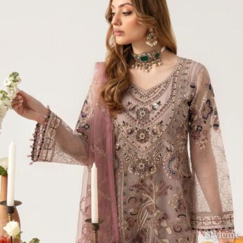 Luxury Party Wear Fancy Chiffon Dress