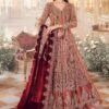 Heavy Embroidered Handwork Net Maxi
