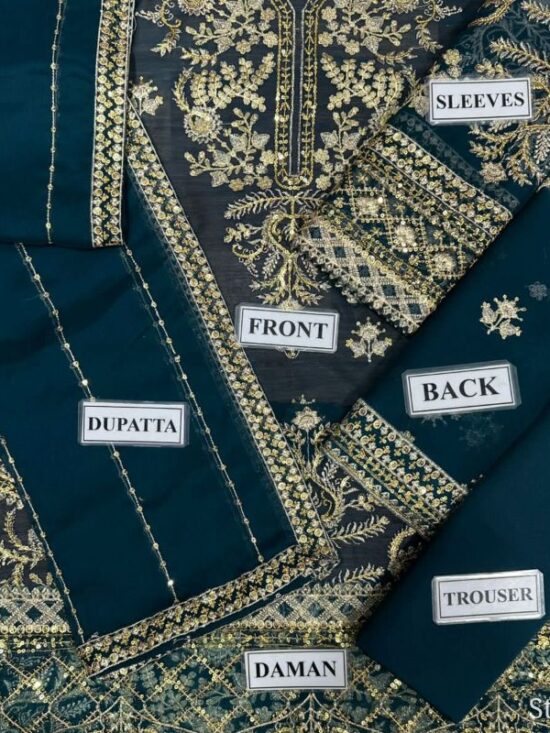 Alternative view of Chiffon Embroidered 3 Piece Fancy Collection