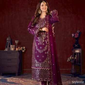 Chiffon Embroidered 3 Piece Fancy Collection
