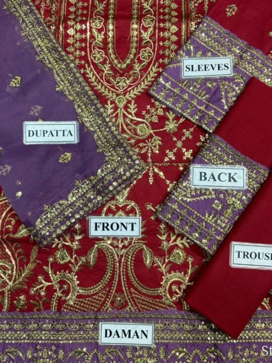 Alternative view of Embroidered Lawn Suit Unstitched 3 Piece