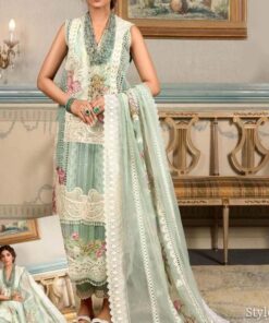 Elegant Heavy Embroidered Party Wear Cotton Article