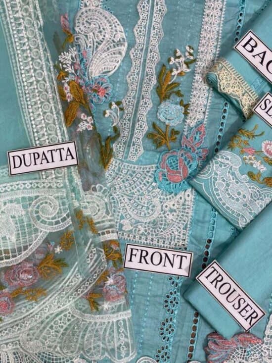 Alternative view of Elegant Heavy Embroidered Party Wear Cotton Article