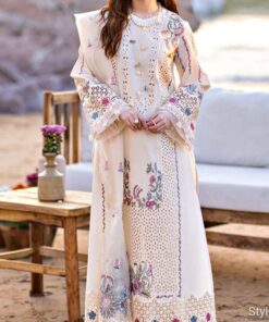 Presenting You A Chikenkari Embroidered 3 Piece