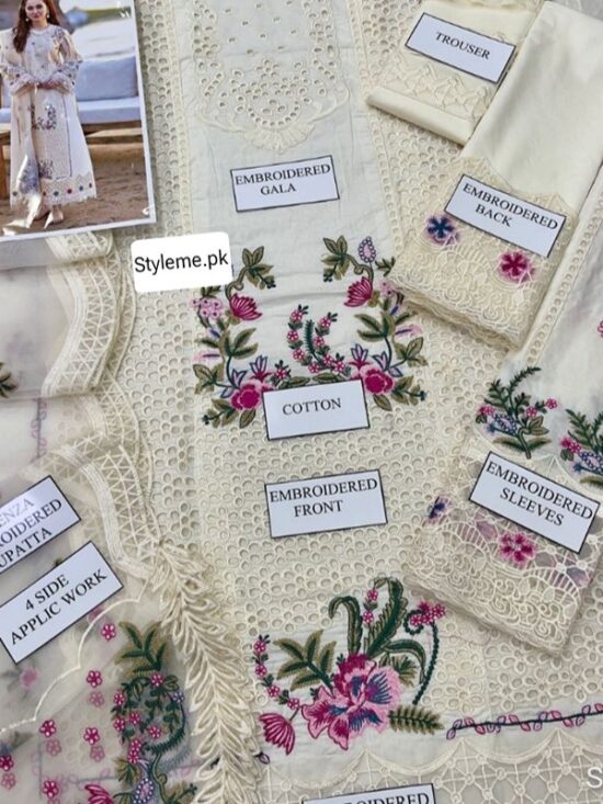Alternative view of Presenting You A Chikenkari Embroidered 3 Piece