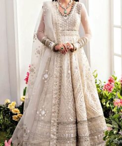 Elegant Organza Maxi Unstitched Dress