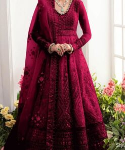 Elegant Organza Maxi Unstitched Dress