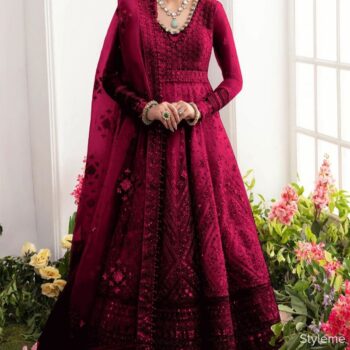 Elegant Organza Maxi Unstitched Dress
