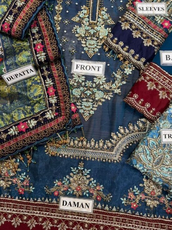 Alternative view of Chiffon Suit With Digital Silk Printed Dupatta