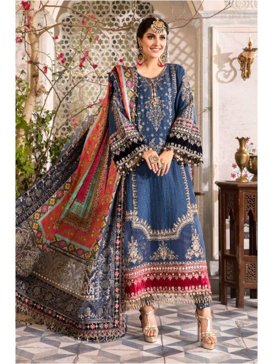 Chiffon Suit With Digital Silk Printed Dupatta