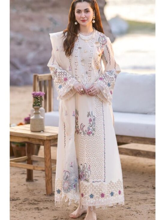 Presenting You A Chikenkari Embroidered 3 Piece