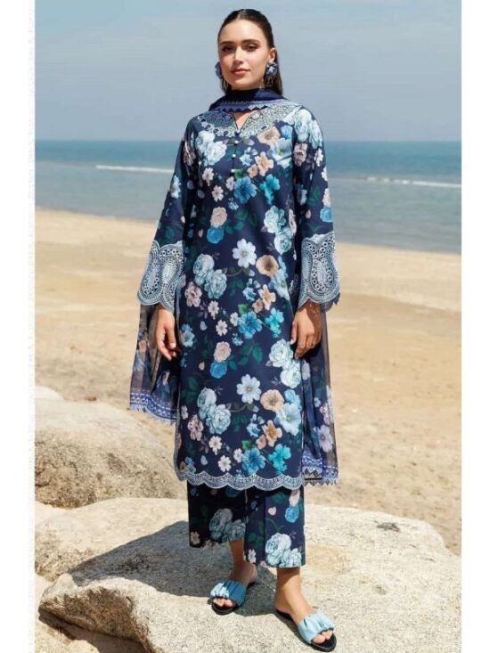 Luxury Lawn Article With Chiffon Dupatta