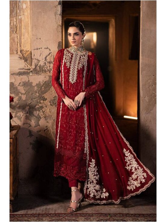 Hit Chiffon Article With Chiffon Dupatta