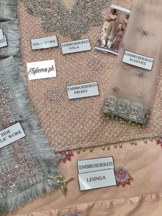 Alternative view of Bridal Net Lehanga Dress Unstitched