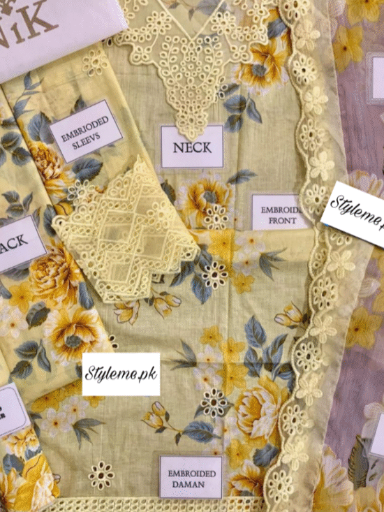 Alternative view of Chickenkari Lawn Article With Chiffon Dupatta