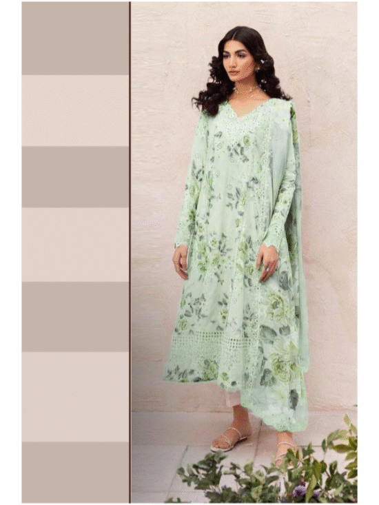 Chickenkari Lawn Article With Chiffon Dupatta