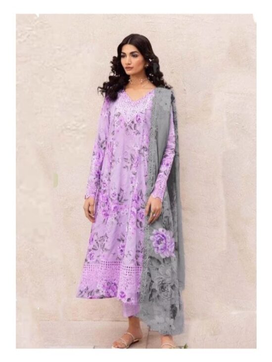 Chickenkari Lawn Article With Chiffon Dupatta