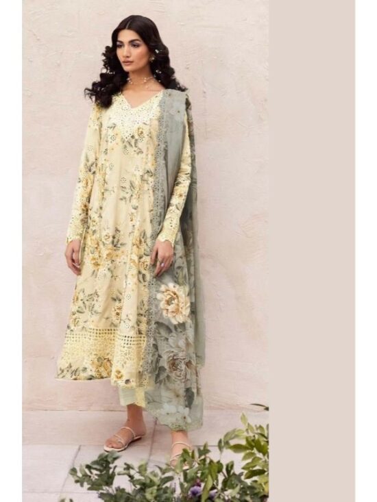 Chickenkari Lawn Article With Chiffon Dupatta