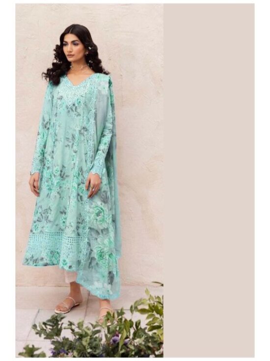 Chickenkari Lawn Article With Chiffon Dupatta