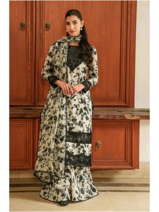 Embroidered Lawn Article (With Bunches)