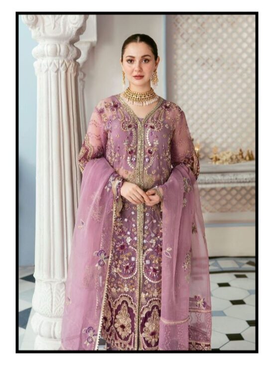 Luxury Hand Work Organza Dress