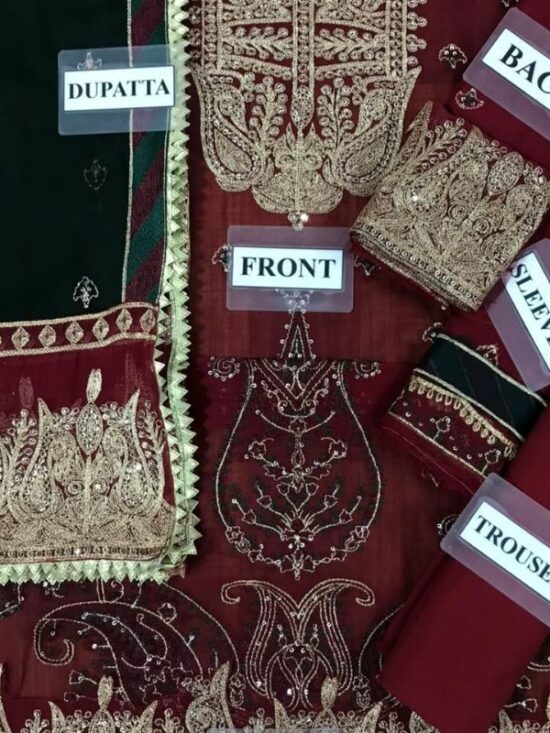 Alternative view of Chiffon Full Heavy Embroidered Article
