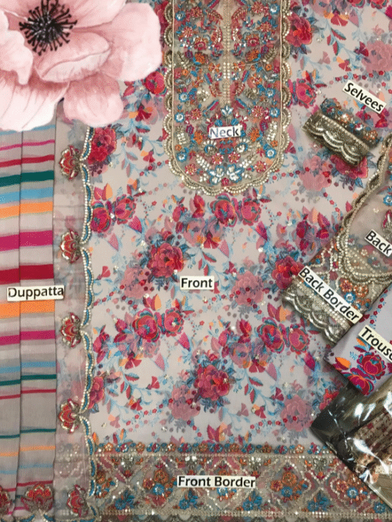 Alternative view of Presenting Chiffon Embroidered Unstitched Collection 