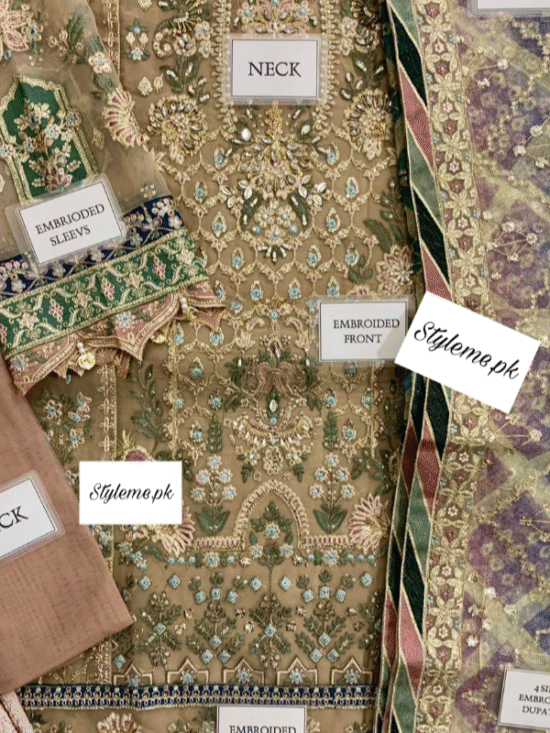 Alternative view of Semi-Stitched Organza Festive Collection