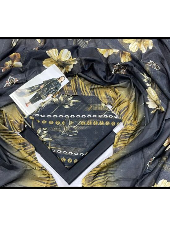 Original Printed Doria Lawn Voil Dupatta D-09