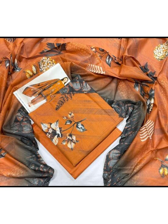 Original Printed Doria Lawn Voil Dupatta D-07