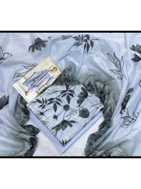 Original Printed Doria Lawn Voil Dupatta D-01