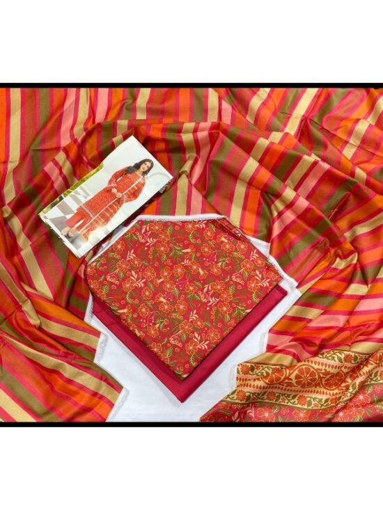 Elegant Original Digital Printed Cambric Article P-07