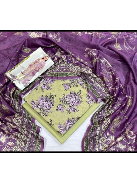 Elegant Original Digital Printed Cambric Article P-04